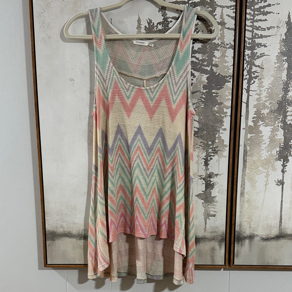Pastel Chevron Tank Top